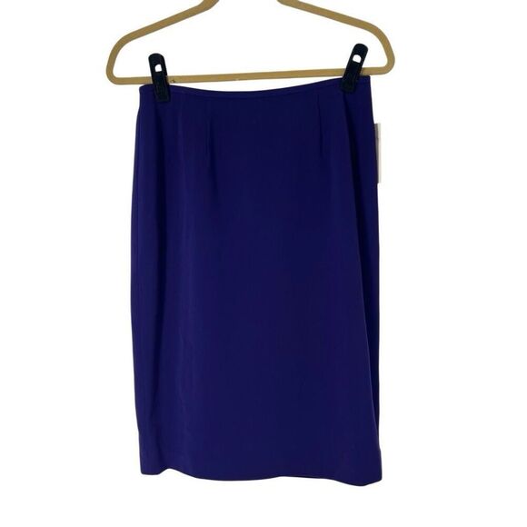 Kasper Pencil Skirt Dark Purple Sz 6 NWT‎ - Picture 1 of 8
